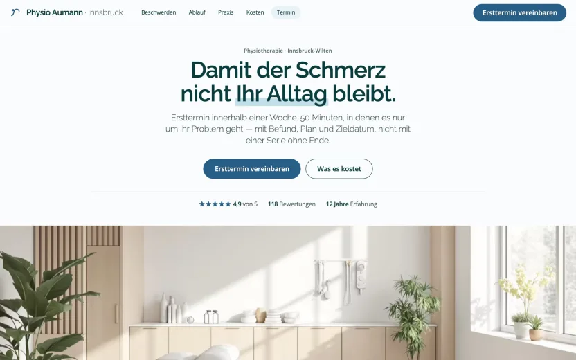 Physiotherapie — Nachher